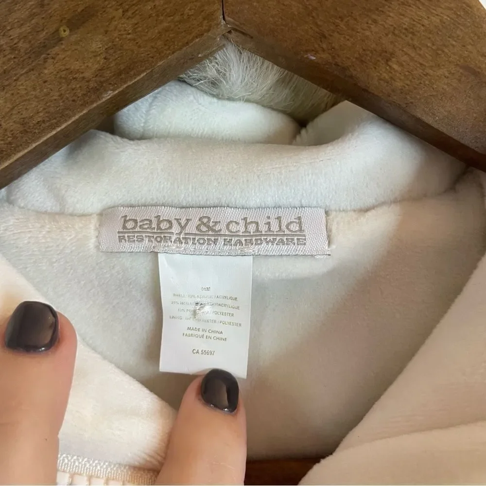 Restoration Hardware Baby and Child Fur Bunting 12m